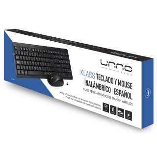 Combo teclado y mouse wireless español