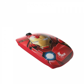 Mouse XTECH inalámbrico black/brightred iron man