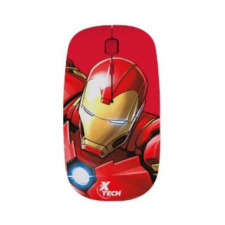 Mouse XTECH inalámbrico black/brightred iron man