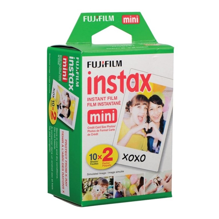 Cámara Instantanea Instax Mini 12 - Blanco + 10 Foto Candy Pop