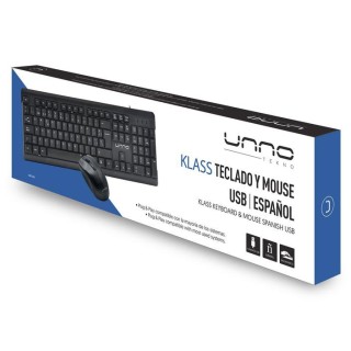 Combo teclado & mouse klass usb español UNNO