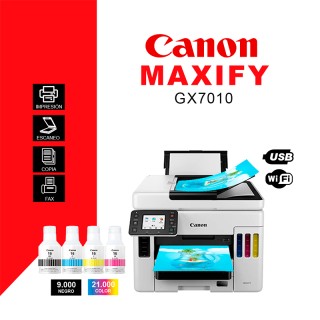 Multifuncional inalámbrico CANON maxify gx7010 lam