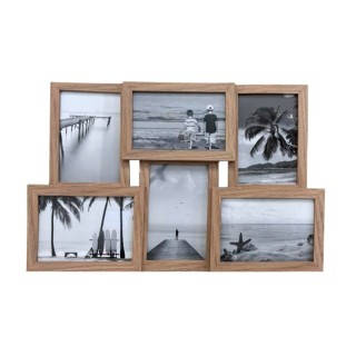 Combo: Marco de madera collage + 6 fotos 4x6"
