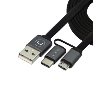 Cable 2en1 tipo C & micro USB UNNO TEKNO