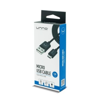 Cable micro USB 2.0 1.5m/5ft UNNO